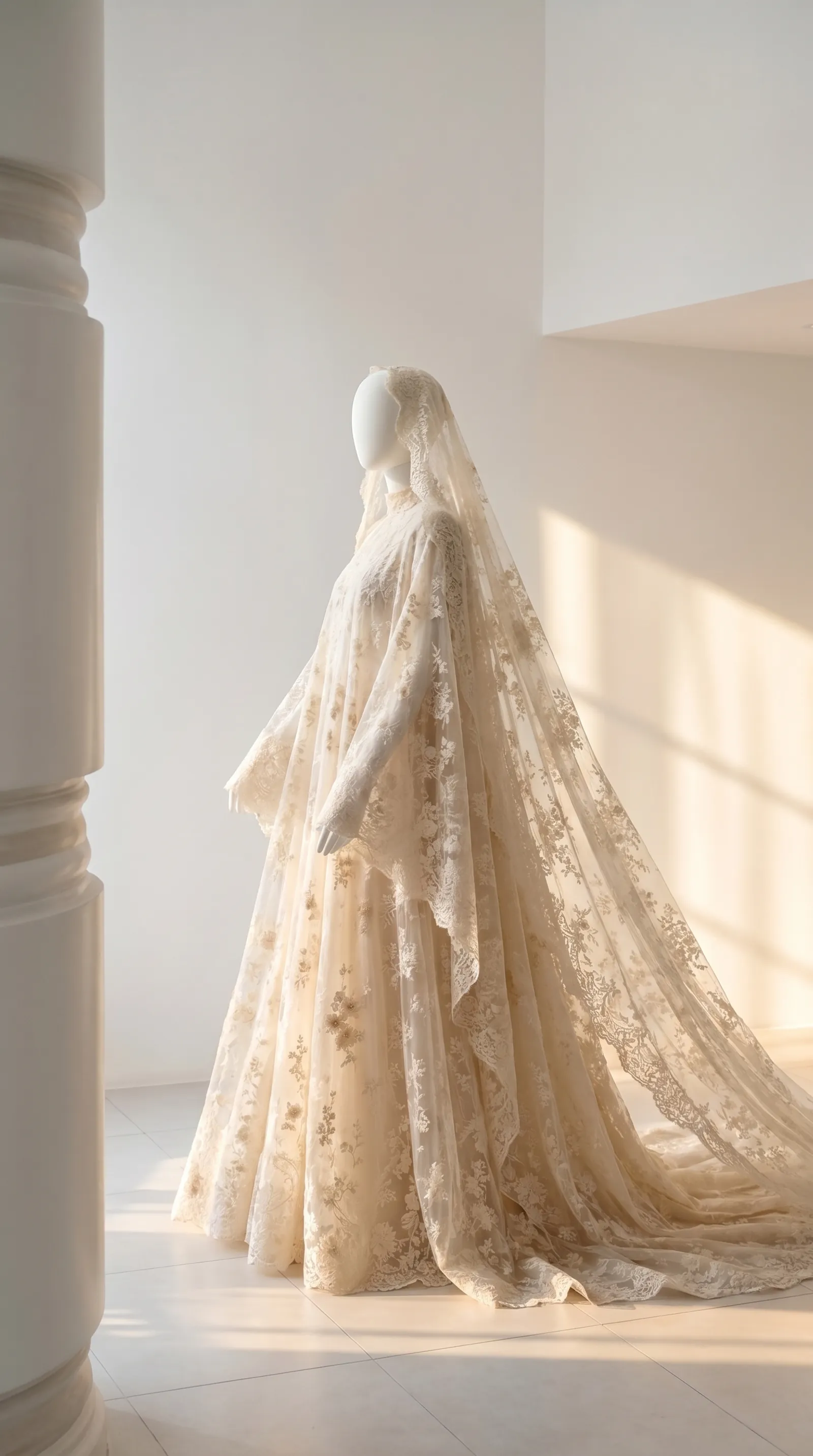 Eloria lace bridal design with soft veil